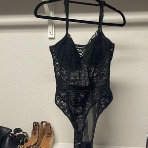 Thong lace bodysuit